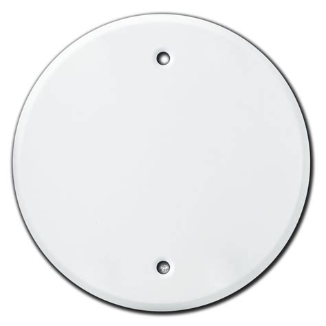 round white electrical box covers|small white junction box.